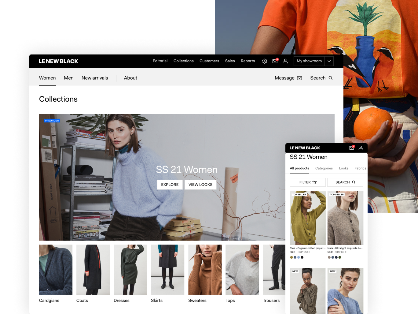 screenshot of LE NEW BLACK